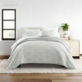 thumbnail image 3 of Ultra Soft Lightweight Quilt Sets in Scalloped Light Gray for Twin/TwinXL Bedding by Comfort Canopy, 3 of 16