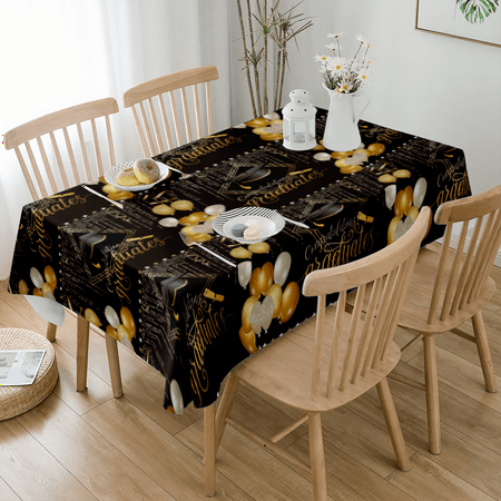 

Graduation Tablecloths Class of 2023 Congrats Grad Graduation Party Table Covers Decorations for College High School Prom Party Supplies(#14 S-54x54 )