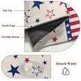 thumbnail image 6 of 3'x5' Area Rugs, 4th of July Indoor Outdoor Area Rug for Living Room Bedroom, Blue Red Striped Stars Independence Day Washable Bathroom Rugs Kitchen Floor Carpet Mats Home Decor Aesthetic, 6 of 8