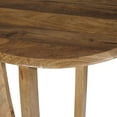 thumbnail image 4 of Round Side Table Made from Solid Mango Brown Wood, 4 of 7