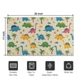 thumbnail image 5 of Beige Toned Dinosaur and Palm Tree Pattern Door Rugs,Washable Non Slip Door Mats Indoor,Decorative Door Mats,Entry Mat Indoor for Entrance,Bedroom,Kitchen,Bathroom,17"x30", 5 of 6