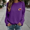 thumbnail image 2 of Kaondbfi Womens Football Embroidered Sweatshirt Casual Crewneck Pullover Long Sleeve Tops for Football Fans Fall Essentials Clothes, 2 of 6