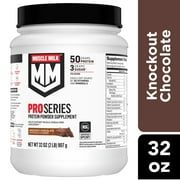 Muscle Milk Pro Series Protein Powder Supplement, Knockout Chocolate, 2 Pound, 11 Servings, 50g Protein