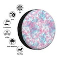 thumbnail image 4 of Pofeuu Tie Dye Print Spare Tire Wheel Cover for Car Truck SUV Camper Universal Fit Spare Tire Cover RV Spare Tire Covers-14 inch, 4 of 6