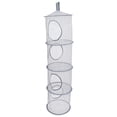 thumbnail image 1 of KAKOWELY Organizador de red colgante multifuncional para juguetes de peluche, red de secado de ropa interior multicapa, 1 of 5