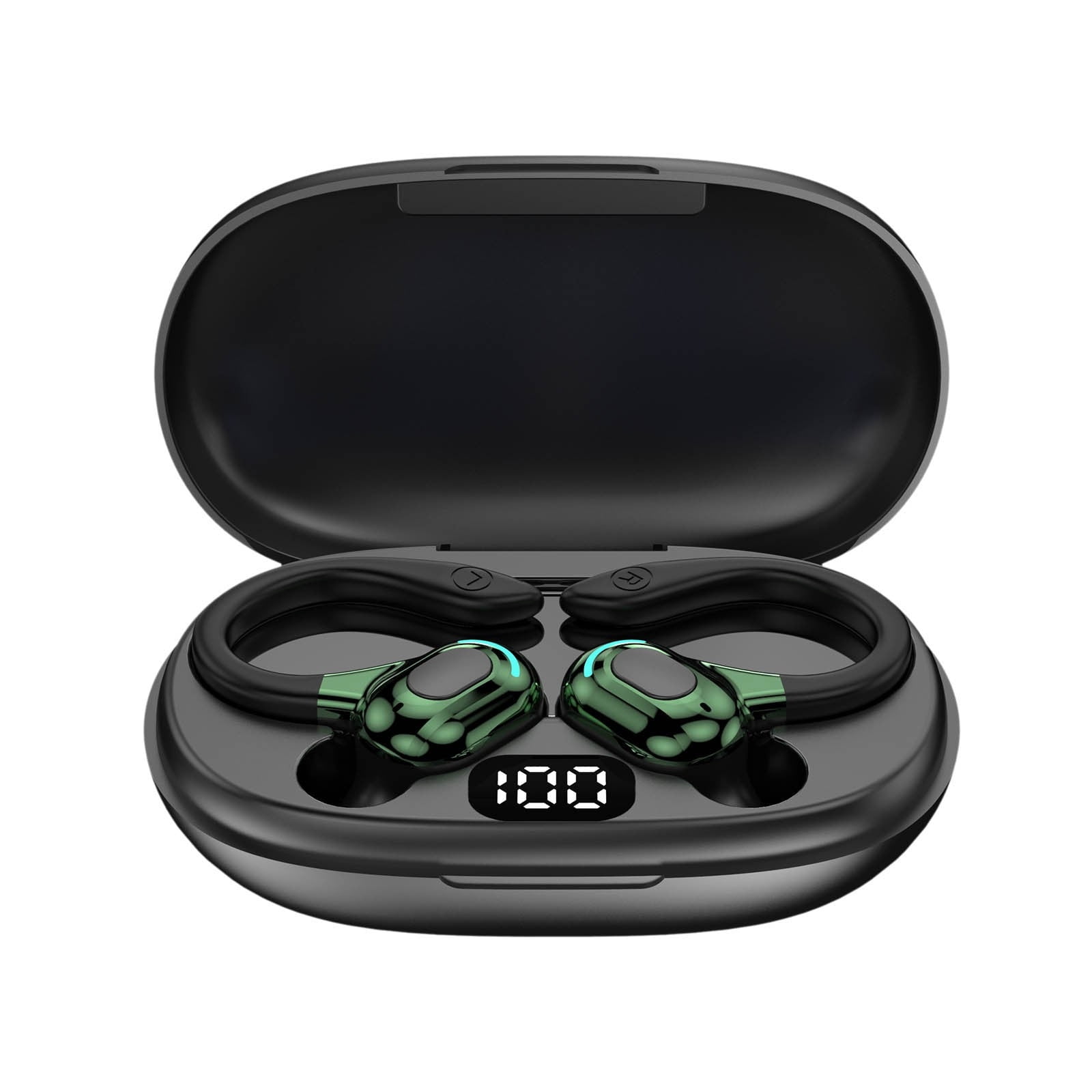 Wireless Earbuds P1 PRO, Earphones Wireless Bluetooth Headphones with Clear Call Mics Ear Buds, Comfortable Fit, IPX7 Waterproof Headset Long Battery Life, 30H Playtime for Sports Workout(Green)