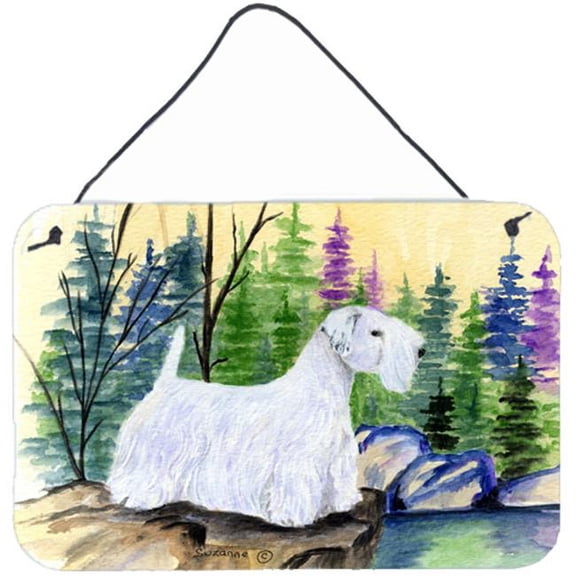 Sealyham Terrier Indoor Aluminium Metal Wall Or Door Hanging Prints