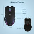 thumbnail image 2 of Ratón inalámbrico Jiggler, Mouse Mover LED, recargable, 2,4 G, ergonómico, mini ratón USB, óptico, 1600 DPI, 2 of 7