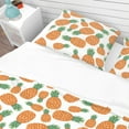thumbnail image 4 of Designart 'Pineapples Fruit Pattern' Tropical Duvet Cover Set, 4 of 4