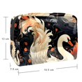 thumbnail image 5 of SwanPVC Cosmetic Makeup Bag with Zipper, Printed Design - Ideal Makeup Case, Small Pouch, Small Travel Toiletry Bag for Women - Makeup Storage Bag for Ladies and Girls - for Travel, 5 of 6
