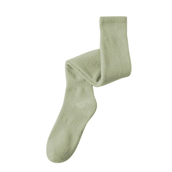 Compression Socks for Women – Knee High Support Hose for Long Flights Women's Solid Color Thigh High Socks Winter Knee Warmth Cotton Thick Knit Socks