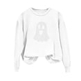 thumbnail image 7 of Lutiedan Halloween Sweatshirts for Women Ghost Pumpkin Rhinestone Graphic Pullover Shirt Long Sleeve Crewneck Spooky Top,L, 7 of 7