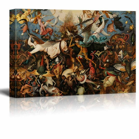 wall26 The Fall of the Rebel Angels by Pieter Brueghel the Elder - Canvas Print Wall Art Famous Painting Reproduction - 32" x 48"