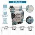 thumbnail image 6 of Turquoise Brown Spring Floral Cotton Linen Rectangle Table Runners 13"x48", Retro Summerbotanical Coffee Table Runner Dresser Scarves Luxury Table Runners for Wedding Party Banquet Dinner Decor, 6 of 8