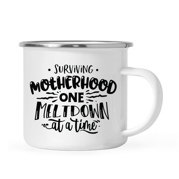 Koyal Wholesale Funny Mother's Day Stainless Steel Campfire Coffee Mug, Surviving Motherhood One Meltdown At A Time
