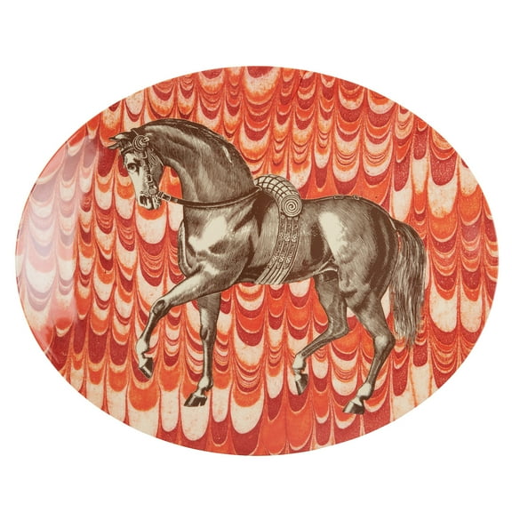 Equus Melamine Oval Platter