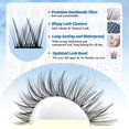thumbnail image 4 of Kit de extensión de pestañas Lanflower Wispy Lash Clusters C Curl, 4 of 7