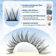 thumbnail image 4 of Kit de extensión de pestañas Lanflower Wispy Lash Clusters C Curl, 4 of 7