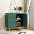 thumbnail image 3 of HLR Modern Accent Storage Cabinet with 2 Doors, Kitchen Buffet Sideboard for Dining Room, Green, 3 of 8