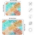 thumbnail image 3 of FREEAMG Summer Flower Pattern Dish Drying Mat for Kitchen Counter,Super Quick Absorbent Composite Sponge Dish Drying Pad,Heat Resistant Non-Slip Rack Tableware Mat, 16x18 Inch, 3 of 7
