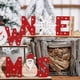 thumbnail image 5 of letreros navideños de madera con diseño de copos de nieve, adornos decorativos de madera para escritorio, suministros para fiestas navideñas., 5 of 8
