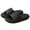 Black, variant on Black Unisex Indoor Slippers Solid Color Thick Soft Sole Comfortable