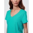 thumbnail image 3 of Camiseta con cuello en V Shirt GAP Green Mirage XS, 3 of 4