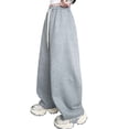 thumbnail image 2 of Girls Sweatpants Casual Pants for Girls Girls Pants Comfortable Casual Wide Leg Joggers for Kids Athletic Everyday Outdoor Wear Sporty Trousers Lightweight Elastic Waist Spring Fall, 2 of 8