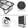 thumbnail image 2 of NBTiger Folding Bed with Mattress Included Memory Foam, Twin Size 75" x 38" Portable Rollaway Bed for Adults, Extra Folded Guest Bed with Super Smooth Surface, 2 of 8