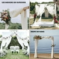 thumbnail image 3 of Koyal Wholesale Grey Chiffon Backdrop Wedding Curtains, Set of 1, 3 of 5