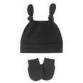 thumbnail image 2 of Mifelio Baby Hat and Mitten Set for Boys Winter and Baby Month Gloves Knotted Warm Mittens Old Cap Organic Infant 06 Girls Soft & Autumn Hats Toddler Baby Cap A One Size, 2 of 2