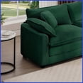 thumbnail image 4 of Modern Green Corduroy 2-Piece Sofa Set: 1-Seater + 3-Seater for Living Room & Bedroom, 4 of 19