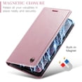 thumbnail image 6 of Leather Case for Samsung Galaxy S20FE Card Slot Folio Flip Wallet Case for Samsung Galaxy S20FE Premium PU Magnetic Kickstand Cover Soft TPU Inner Case Pink, 6 of 13