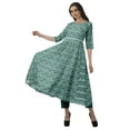 thumbnail image 2 of Moomaya Women's Printed Anarkali Kurti Pant Set “ Ethnic Clothing Sets For Women, 2 of 8