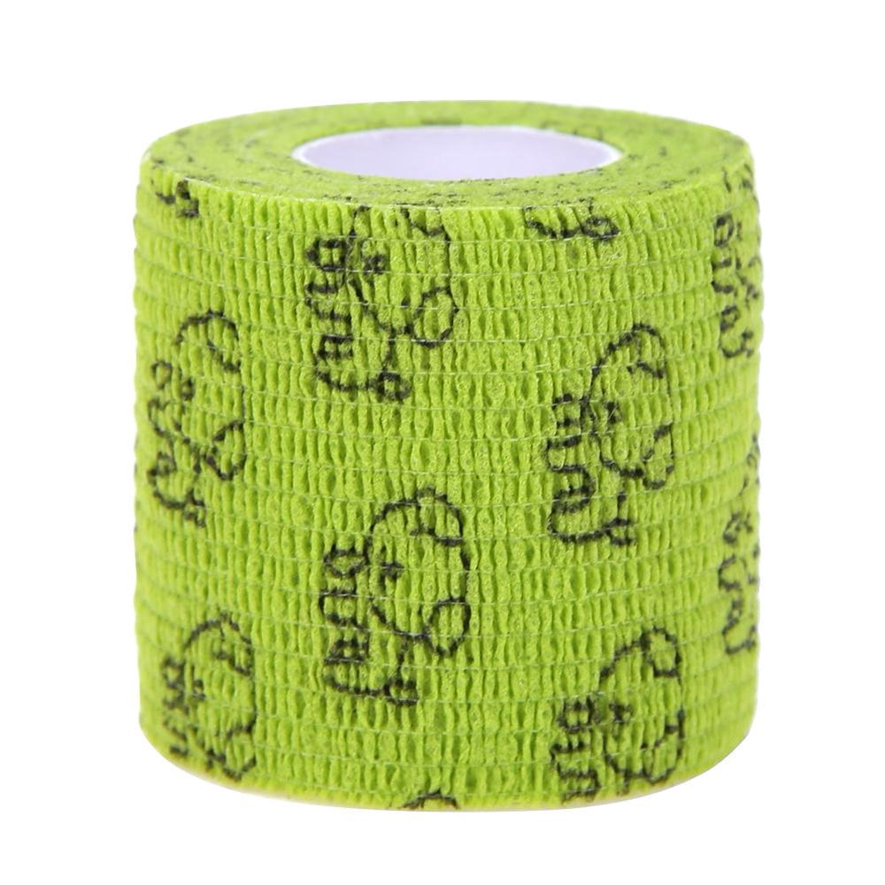 Non-Woven Self Adhesive Pet Elastic Bandage First Aid Wrap Tape (Green M)