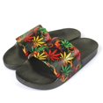 thumbnail image 2 of Jamaican Rasta Reggae RGY Caribbean Slippers Sandals for Women and Men Sandals Open Toe Soft Cushioned Non-Slip for Indoor Outdoor, 2 of 4