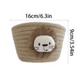 thumbnail image 2 of Cesta de almacenamiento de cuerda de algodón Little Lion, sencilla, para dormitorio de estudiantes, mesita de noche, caja de almacenamiento de escritorio, cesta de almacenamiento, colección de, 2 of 5