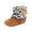 Brown, variant on Kids' $10 Under Baby Boys Girls Snow Boots Premium Non Slip Soft Sole Toddler First Walker Winter Warm Crib Shoes Save Big