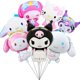 thumbnail image 2 of Juego de globos de aluminio de dibujos animados de Sanrio, Kuromi, My Melody, Cinnamoroll, Hello Kitty, juguetes decorativos para fiestas de cumpleaños infantiles, 2 of 5