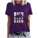 thumbnail image 2 of Fiudx Ofertas Flash Del Día Solo En Línea Blusa de Manga Corta con Estampado de Moda para Mujer, Divertida Camiseta con Cuello Redondo, 2 of 4