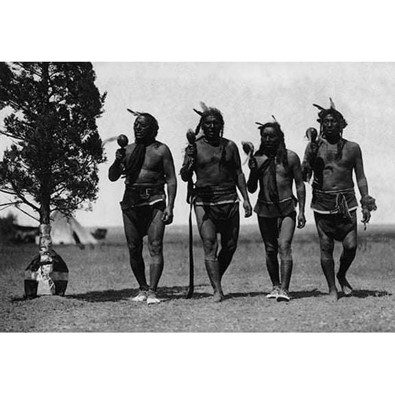 Night Men Dancing Fine art canvas print (20" x 30")