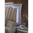 thumbnail image 3 of ACME Kaitlyn Twin Bed W/Led & Storage, Synthetic Leather & Champagne Finish, 3 of 4