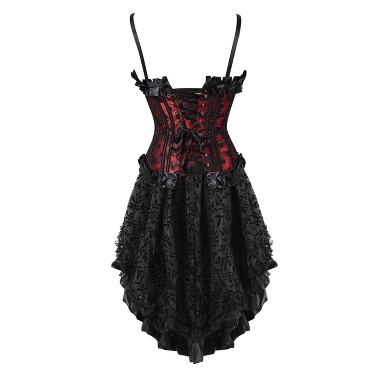 Stay Corset Women Corset Dress for Women Victorian Corset Skirt Set Lace Corset  Dress XXS - Walmart.com