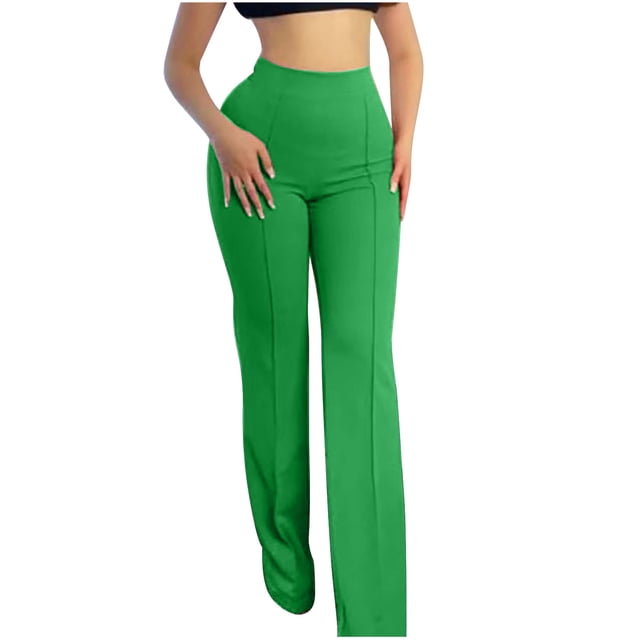 Birdeem Mode Femmes Pantalon de Loisirs Confortable Couleur Unie Taille Haute