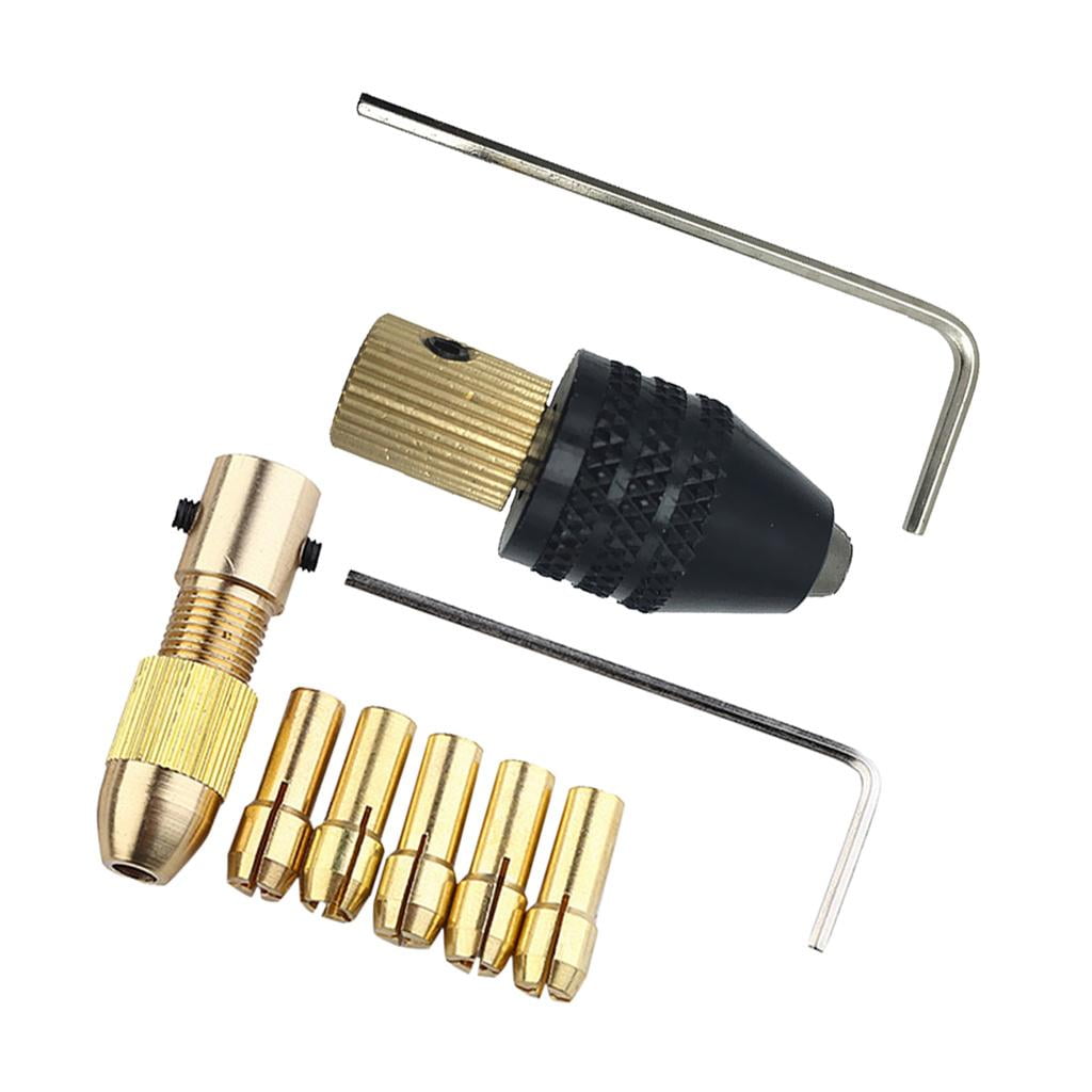9x Drill Bit Collet Chuck Tool Micro 0.53mm Drill Collet Allen Wrench