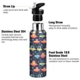 thumbnail image 3 of Yayeee 20oz Insulated Water Bottle Double Wall Stainless Steel with Flip Straw Lid, Cartoon Space Cat, 3 of 7