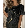 thumbnail image 2 of Women‘s 3d Dogs Cat Print T Shirt Fashion Womens Tees Tops Harujuku Kawaii Oversized Summer O-Neck Top Female Clothing 2024, 2 of 6