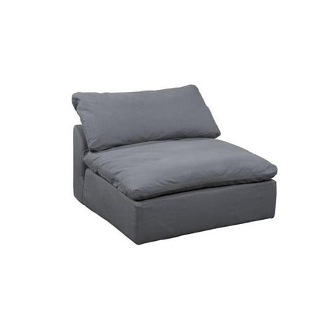 Sunset Trading Su 145837 391094 Cloud Puff Slipcovered Armless Sofa Sectional Modular Chair Performance Gray Sunset Trading Su 145837 391094 Cloud Puff Slipcovered Armless Sofa Sectional Modular Chair Performance Gray