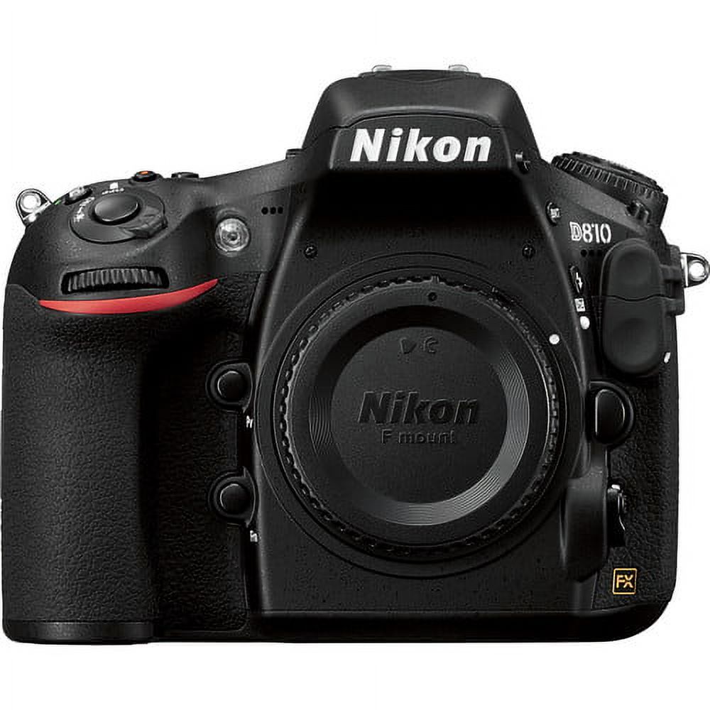 Nikon D810 DSLR 36.3MP FX Camera + Nikon 18-140mm VR Lens + Wrist Grip- 64GB Kit - image 2 of 11