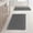 Dark Grey, variant on A waffle-patterned bathroom rug in a bohemian style. It is non-slip, washable, and has an ultra-soft rubber backing. Suitable for bathroom floors, bathtubs, and shower rooms. Brown, 17x24 inches.